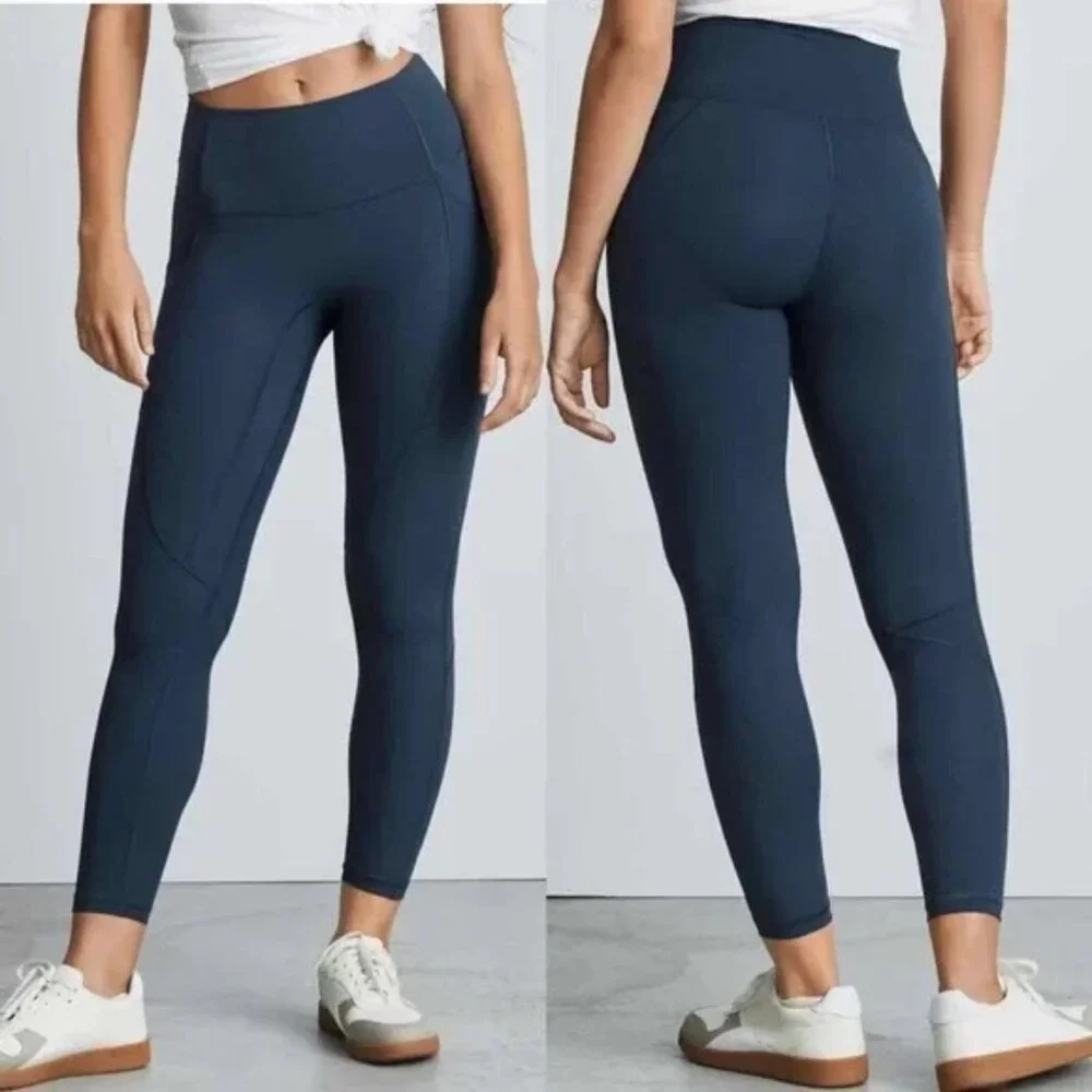 Everlane Blue Perform‎ Pocket High Rise Leggings